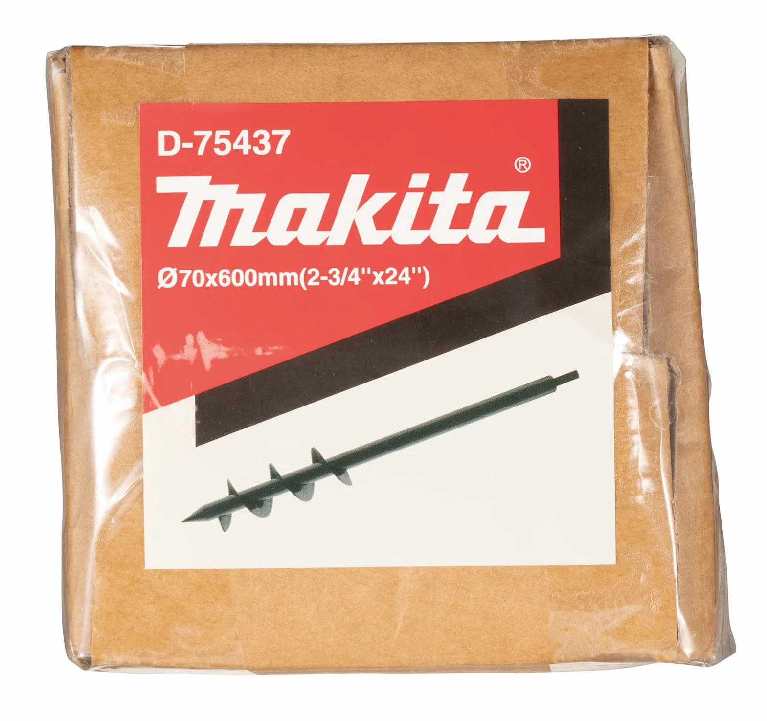 Makita D-75437 wiertło ślimakowe do ziemi, 70 x 600 mm