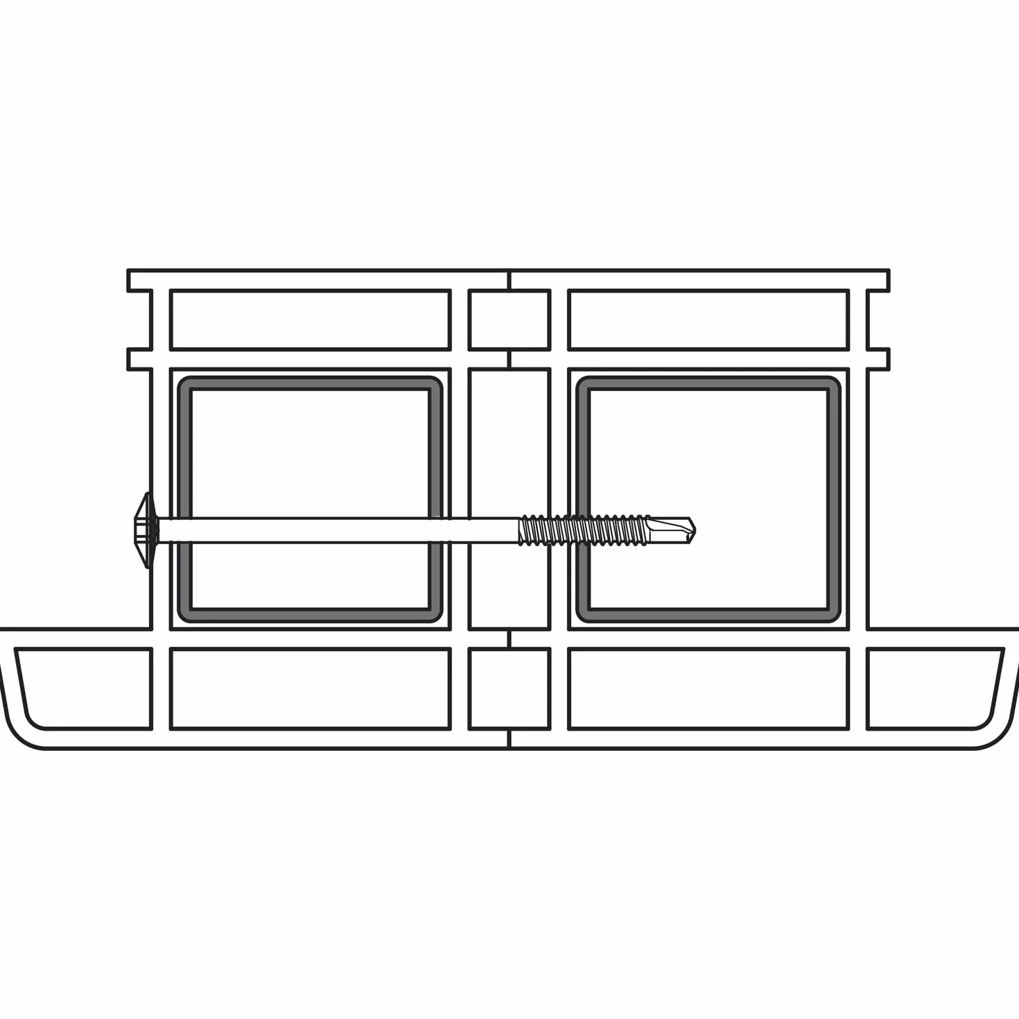 SFS Intec SPC4/33 – 5-gs 100 sztuk wkrętów autoperceuse, szare, 1133779