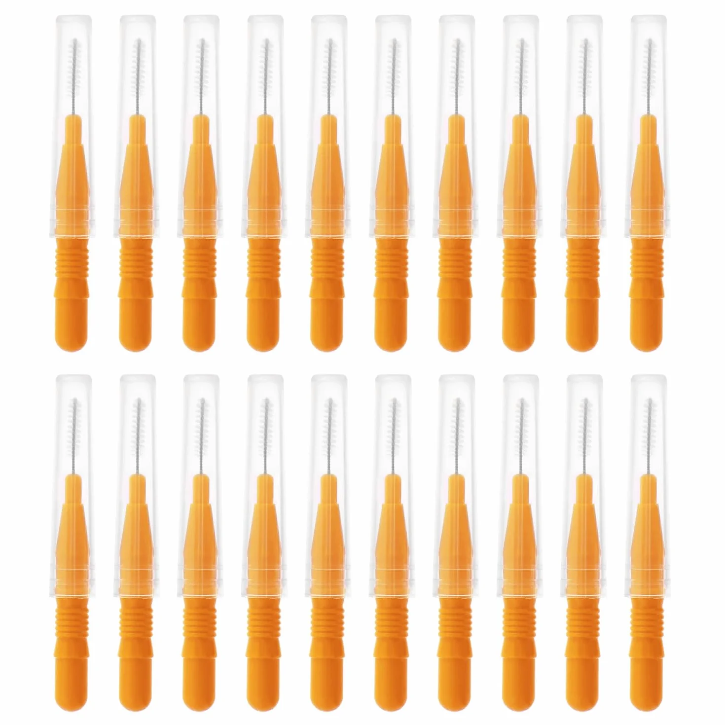 20 Sztuk Narzedzie do Czyszczenia Glowicy Prysznicowej, Szczotki do Czyszczenia Dyszy Prysznicowej Szczotka do Czyszczenia Zapobiegajaca Zatykaniu Otworów (Pomaranczowy)