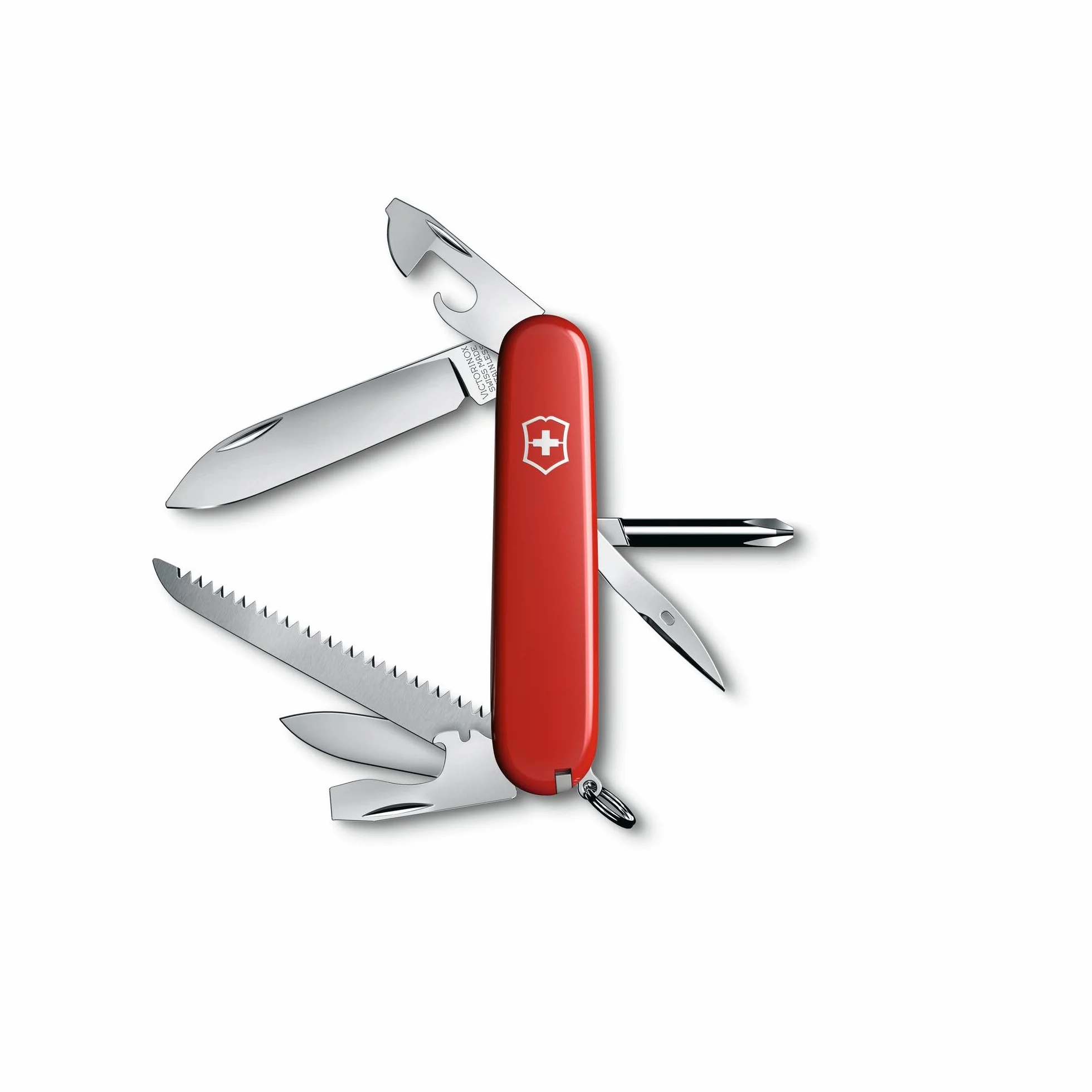Victorinox Scyzoryk Hiker (13 funkcji, piła do drewna, śrubokręt Phillips, wykałaczka) czerwony