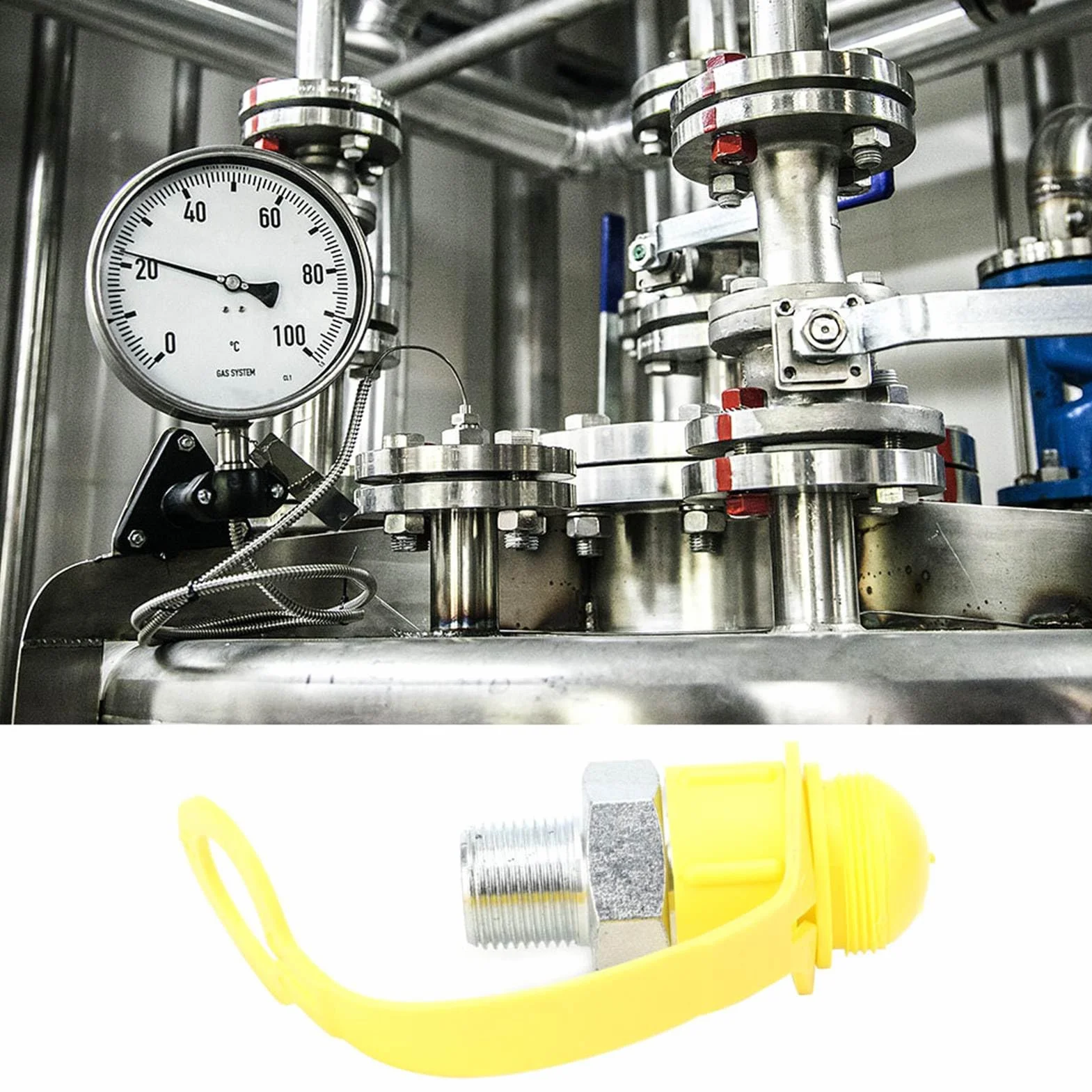 Złącze Hydrauliczne, Zestaw Złączek Hydraulicznych, Szybkozłącze ze Stali Chromowanej, wytrzymałość na Ciśnienie 70 MPa, z funkcją Blokady Zabezpieczającej dla Przewodu Oleju