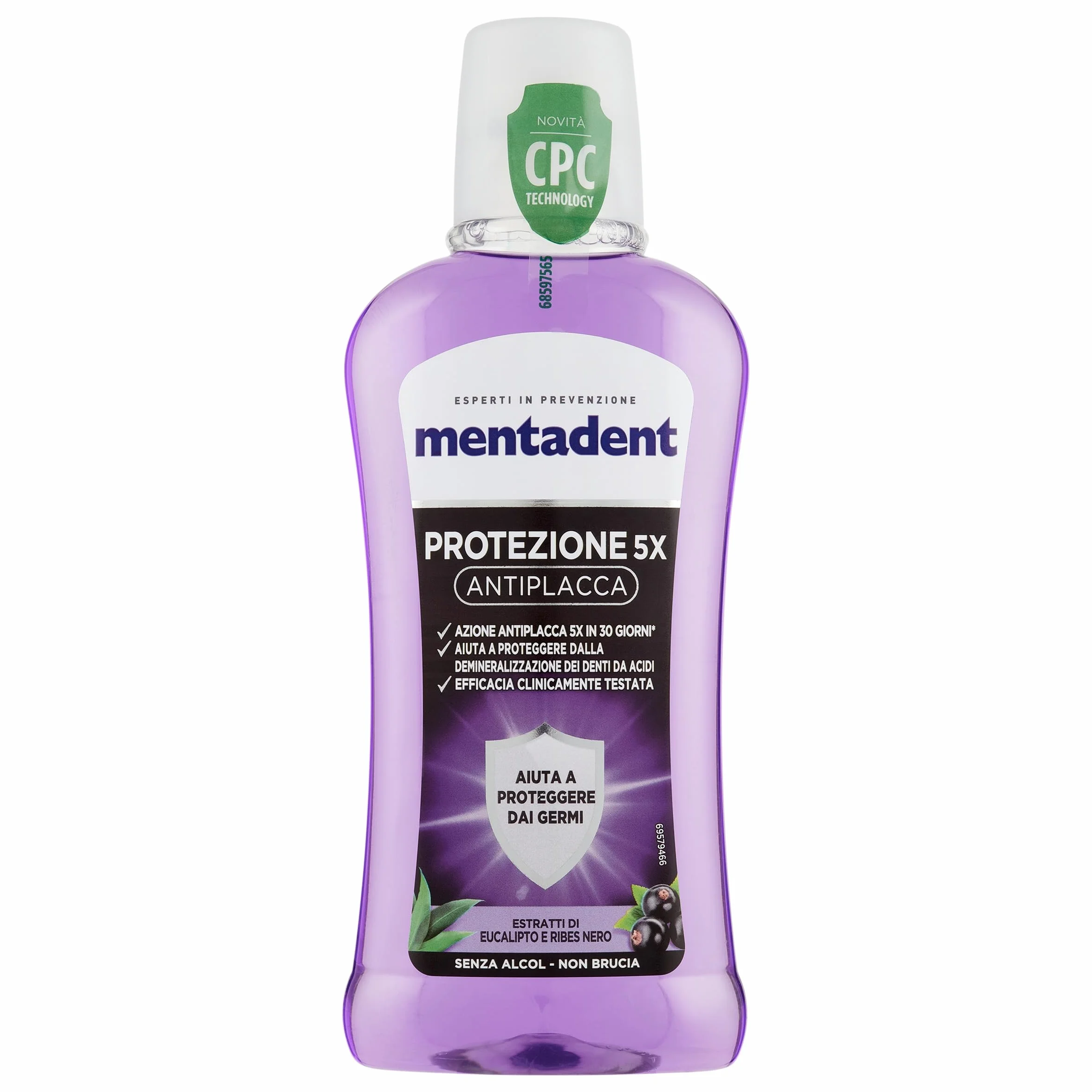 Płyn do płukania ust Mentadent 5x ochrona przeciwpłytkowa z CPC dla antybakteryjnej ochrony ust 400 ml
