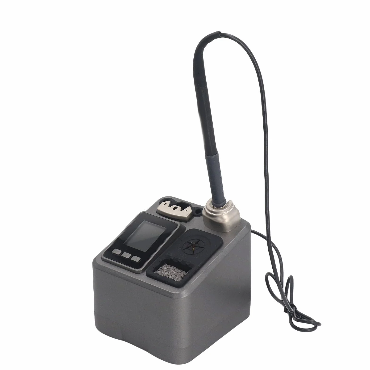 Jiawu Stacja Lutownicza z Wyświetlaczem LCD z Automatycznym Uśpieniem Transformatora i Szybkim Nagrzewaniem 120W do Napraw Elektroniki (wtyczka UE)