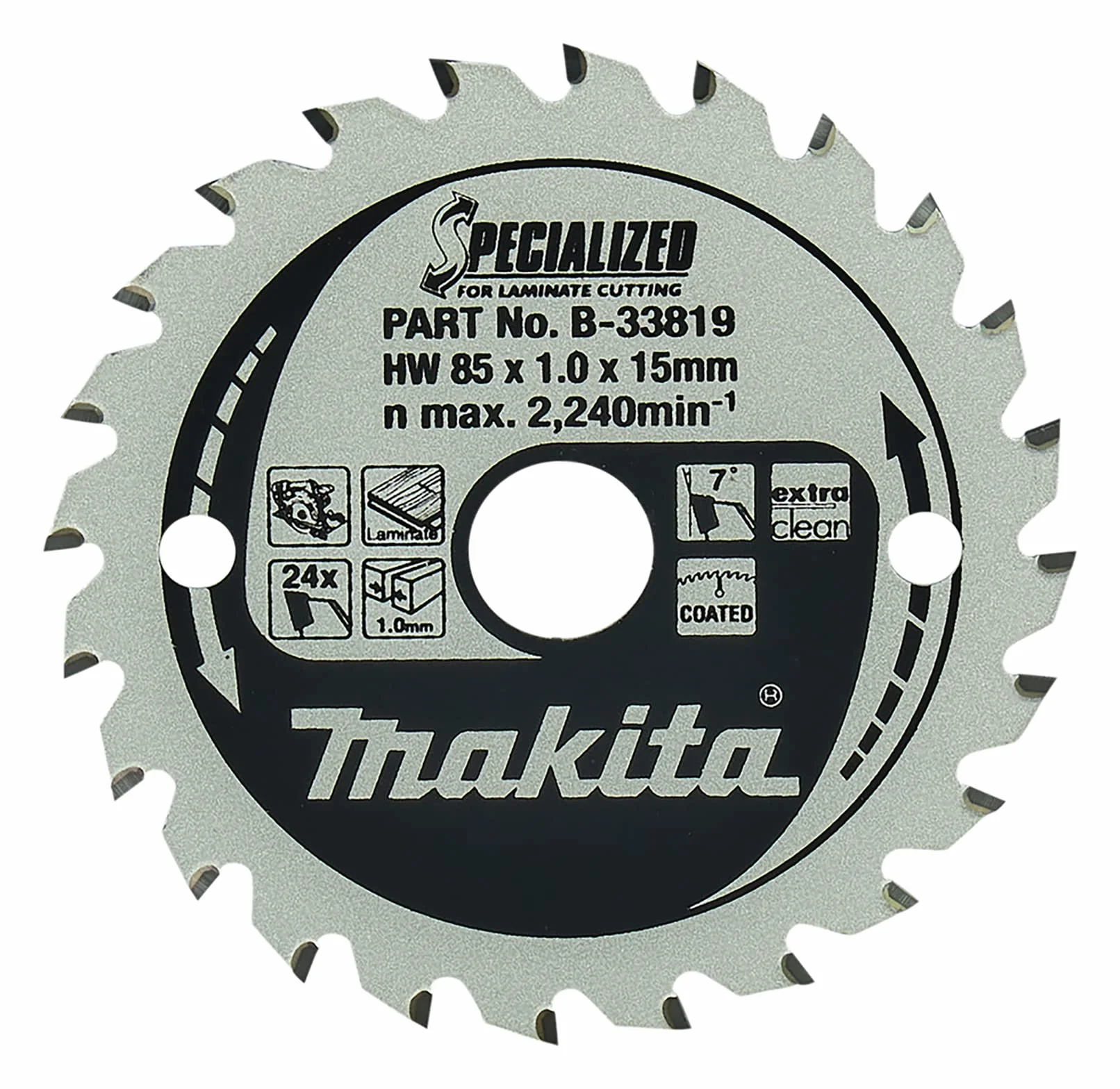 Makita Specialized brzeszczot piły 85 x 15 x 24 Z, B-33819, 85 x 15 mm