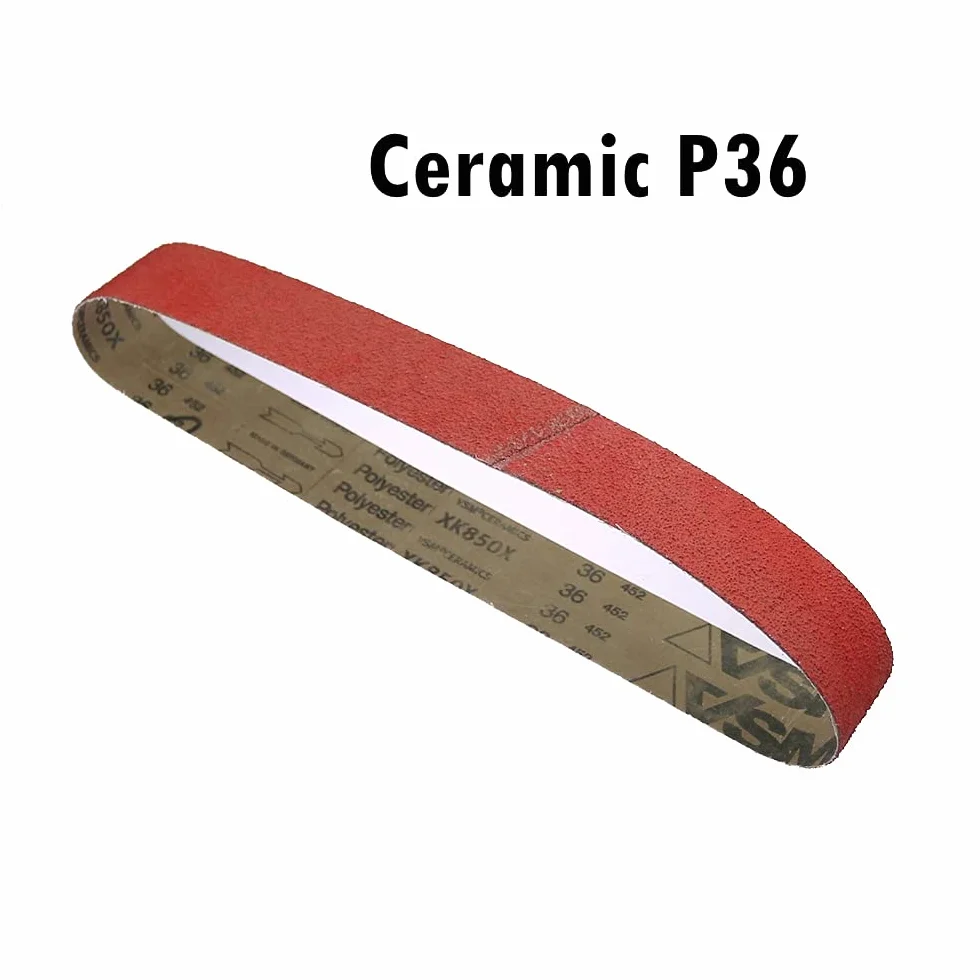 Taśmy szlifierskie, VSM XK850X Ceramiczne pasy ścierne do szlifowania metalu Zestaw 4 różnych rozmiarów(P36,610x100mm)