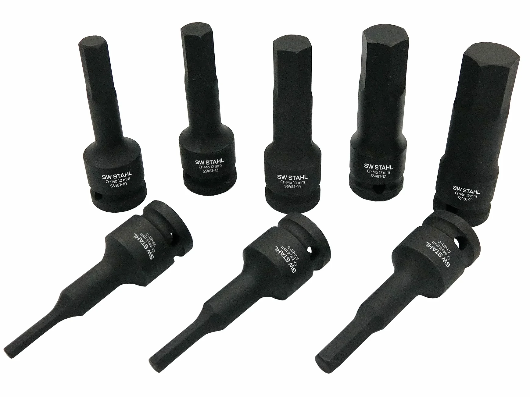 SW-Stahl S5481 Klucz Gwiazdkowy 1/2 Cali - Nasadka do Śrub 19,5 mm | Wytrzymała nasadka udarowa do pobijania, profil 12,5 mm, profesjonalny klucz oczkowy do warsztatu i serwisu