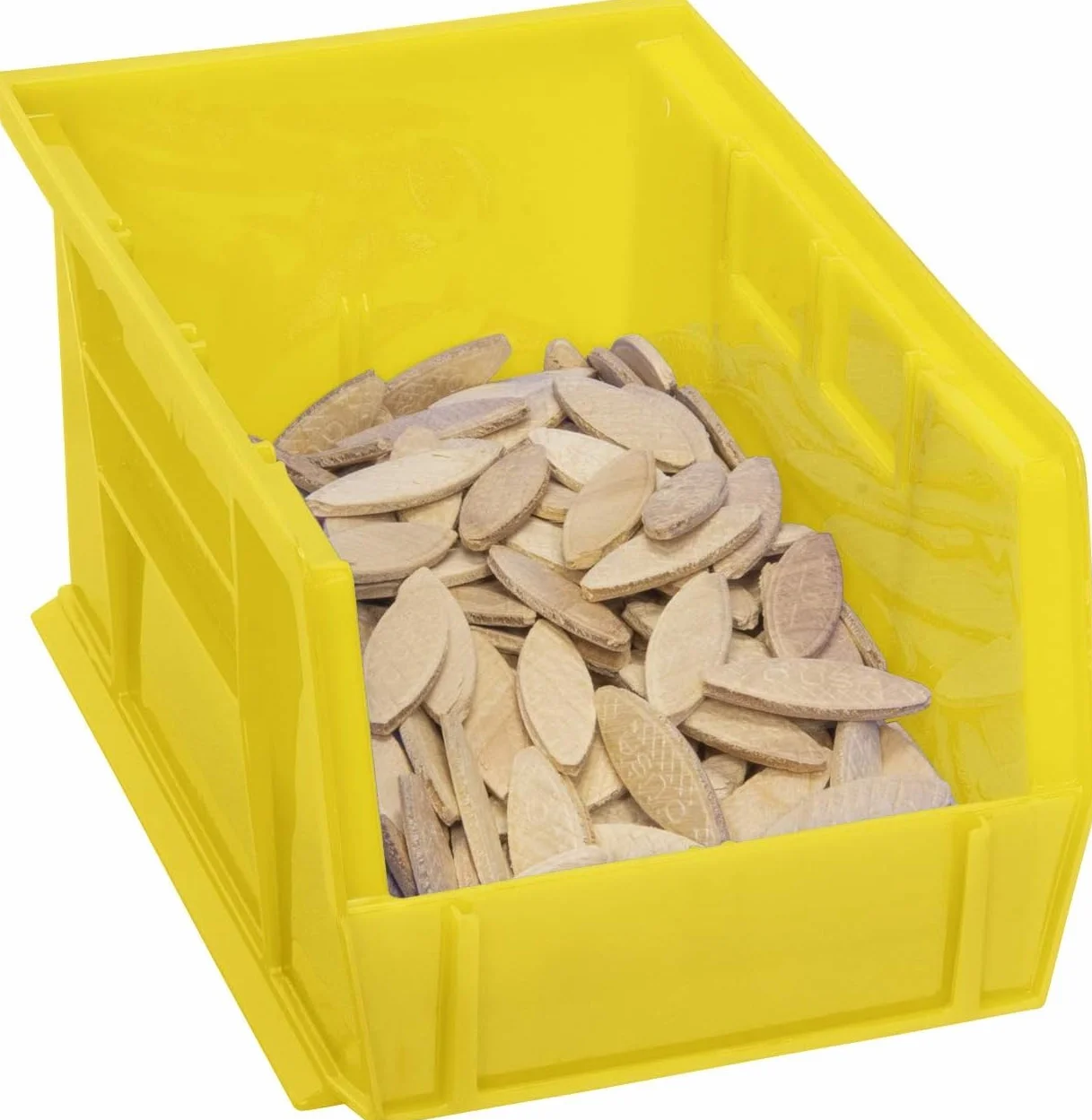 Akro-Mils 30237SCLAR plastikowy pojemnik do układania w stos wiszący kosz Akro, 23-1/4 cala na 15 cm, przezroczysty