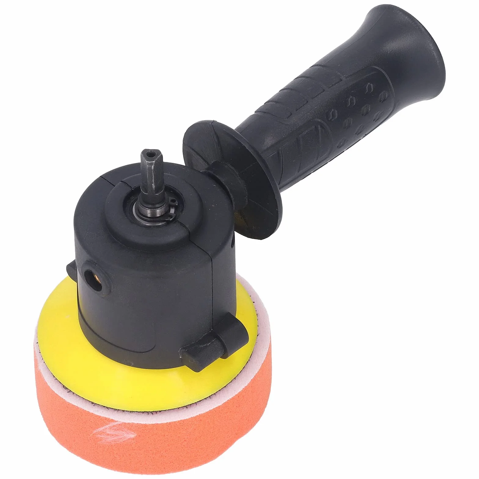 CHICIRIS Adapter Wiertarki do Polerki, Mimośrodowy Zestaw Narzędzi do Polerowania i Woskowania Konserwacji Samochodu, z Uchwytem Bocznym, płaską tarczą gąbkową i tarczą wełnianą