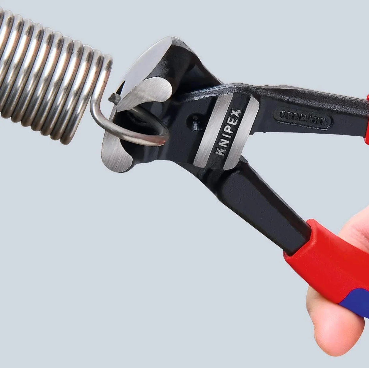KNIPEX Szczypce tnące czołowe z wysokim przełożeniem dźwigni z tworzywa sztucznego, powlekane 200 mm, 61 02 200