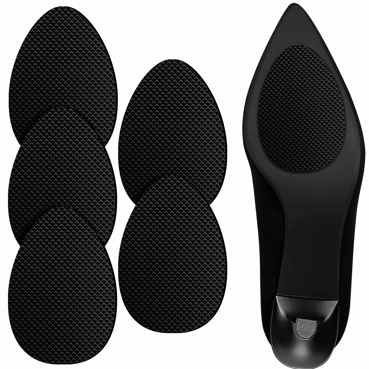Flintronic Antypoślizgowe ochraniacze podeszwy butów, samoprzylepne, 5 szt., czarne