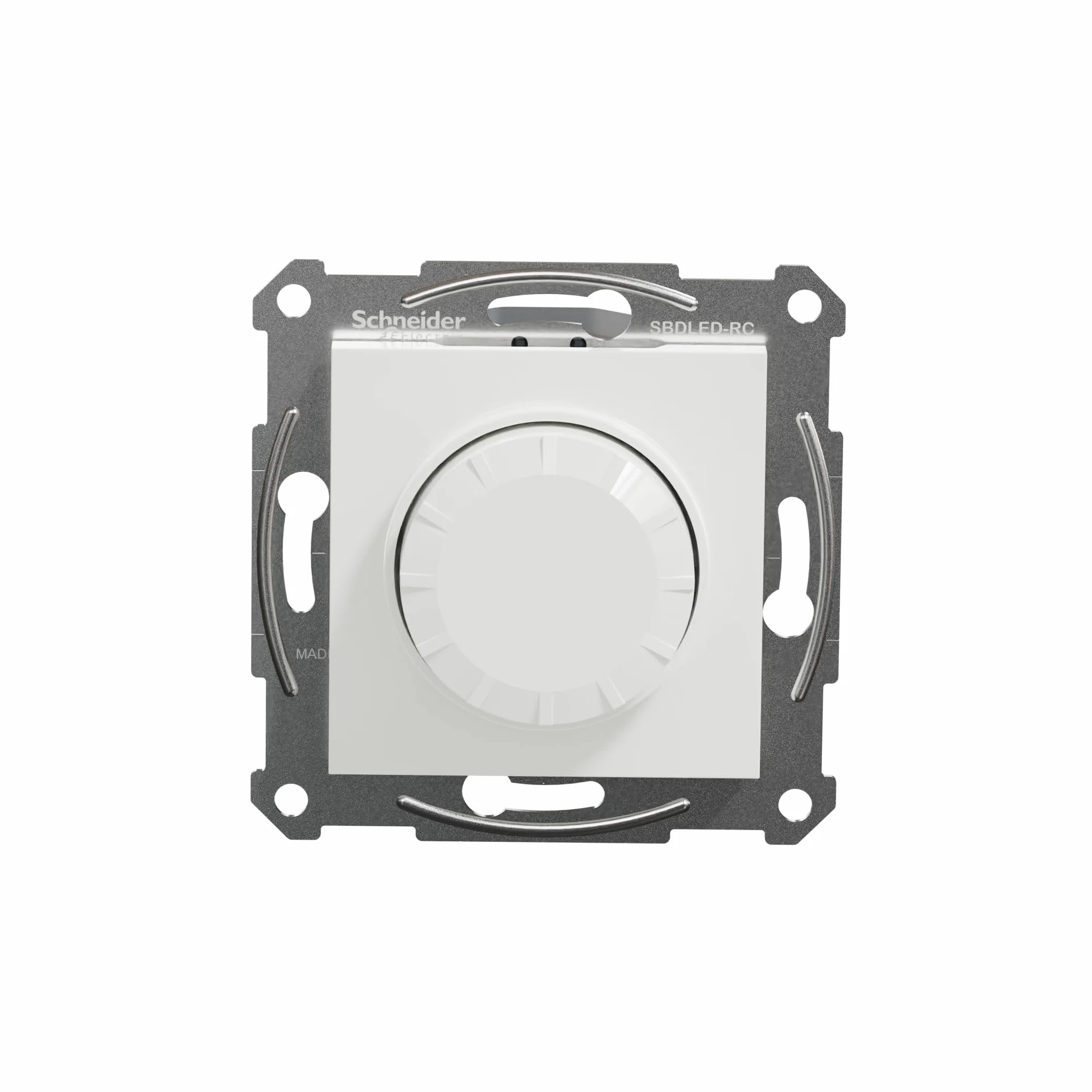 Schneider Electric Asfora EPH6870121D ściemniacz, ściemniacz obrotowy do lamp LED, lampy halogenowe, 230 V, 0-370 W, podtynkowy, sekcja fazy, biały
